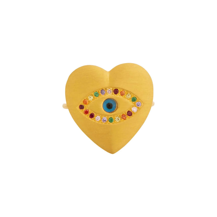 Eye Heart Rainbow Ring - Eye M Hearts - Ileana Makri store