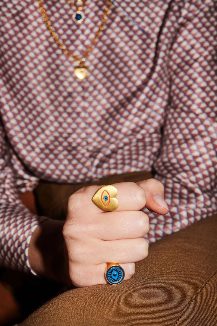 Eye Heart Rainbow Ring - Eye M Hearts - Ileana Makri
