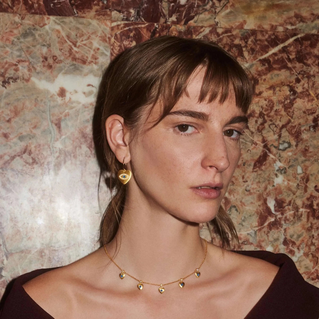 Eye Heart Rainbow Slim Hoops - Eye M Hearts - Ileana Makri