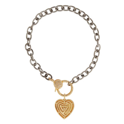 Eye Love Diamond Lock Chain Bracelet - EYE LOVE - Ileana Makri store
