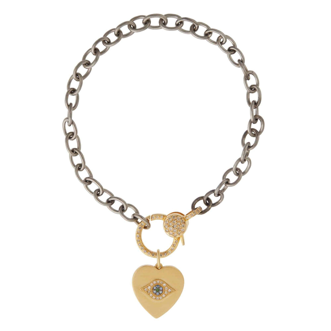 Eye Love Diamond Lock Chain Bracelet - EYE LOVE - Ileana Makri