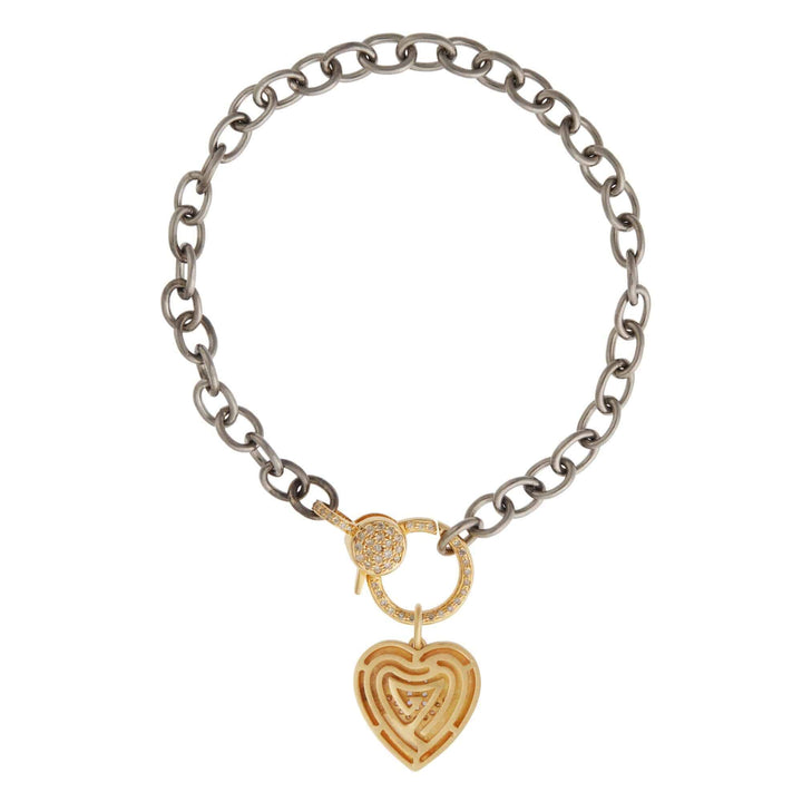 Eye Love Diamond Lock Chain Bracelet - EYE LOVE - Ileana Makri