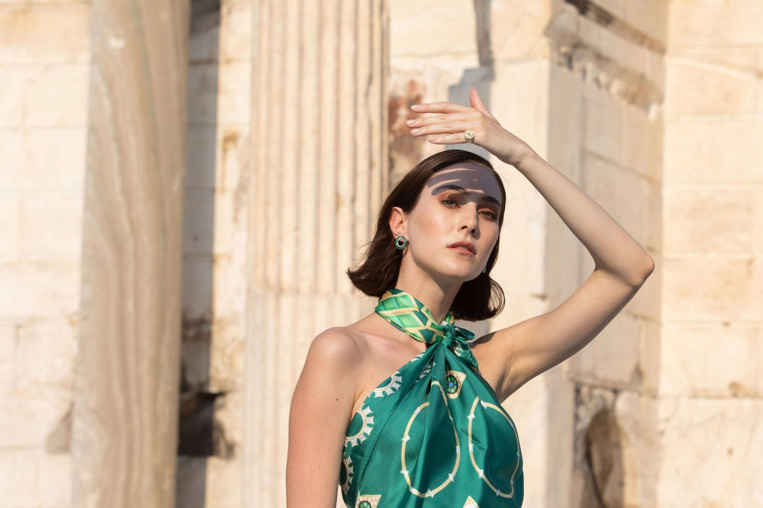 Eye Love Jewelry Silk Scarf - IM Accessories - Ileana Makri