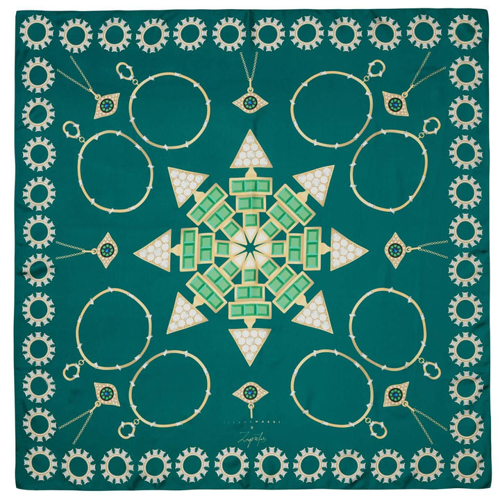 Eye Love Jewelry Silk Scarf - IM Accessories - Ileana Makri