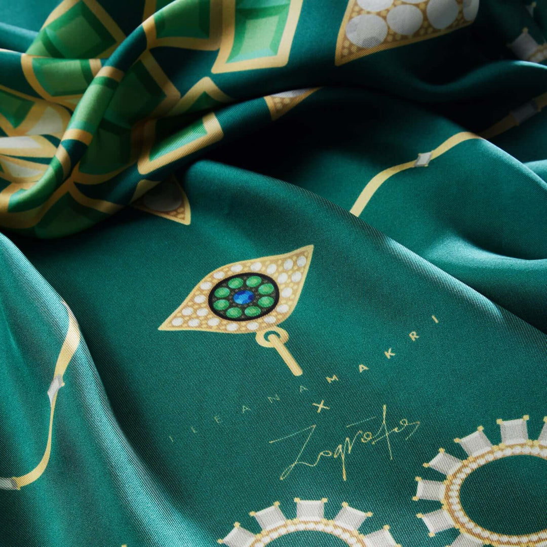 Eye Love Jewelry Silk Scarf - IM Accessories - Ileana Makri