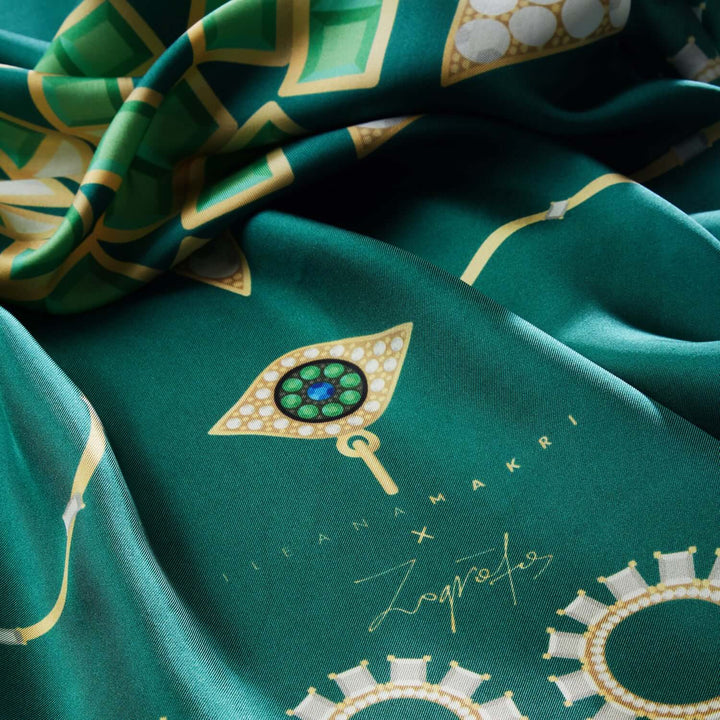 Eye Love Jewelry Silk Scarf - IM Accessories - Ileana Makri
