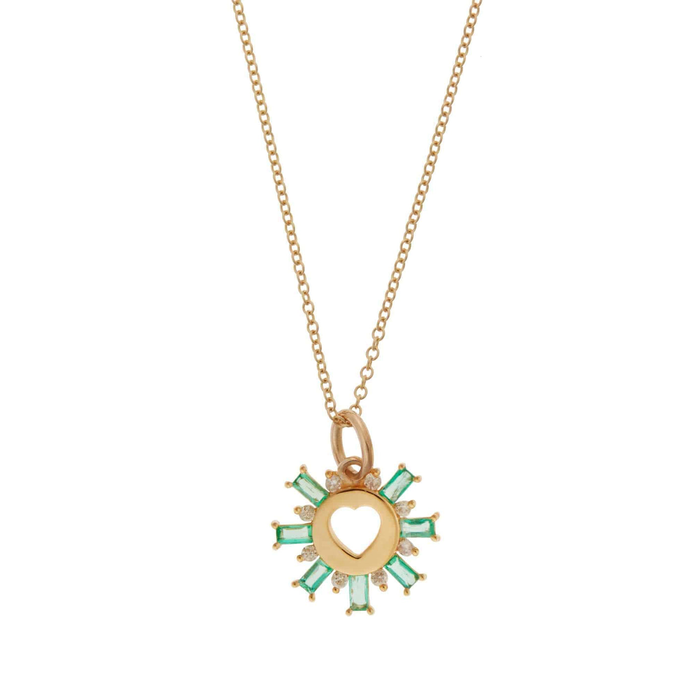 Heartburst Emerald Pendant - Eye Love - Ileana Makri store