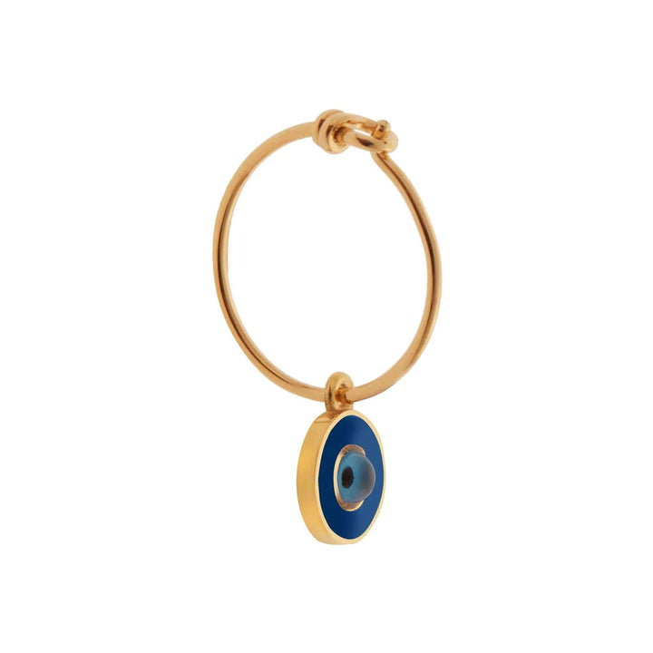 Enamel Eye Slim Hoops - Eye M Eyes - Ileana Makri store