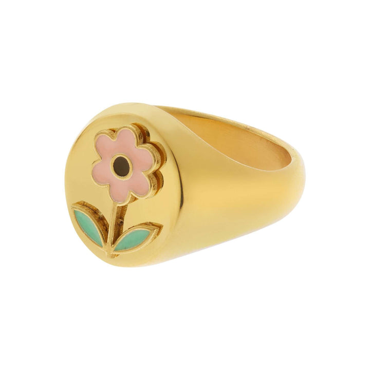 Pink Happy Daisy Ring - Eye M Flower Power - Ileana Makri store