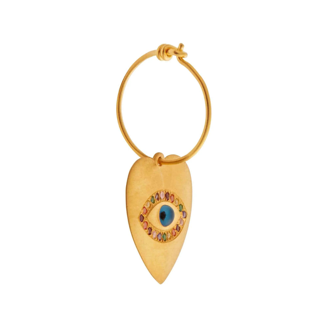 Eye Heart Rainbow Slim Hoops - Eye M Hearts - Ileana Makri store