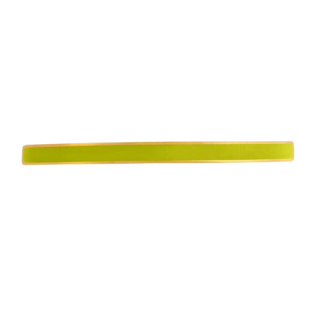 Slim Neon Yellow Enamel Cuff - Eye M Neon Rocks - Ileana Makri store