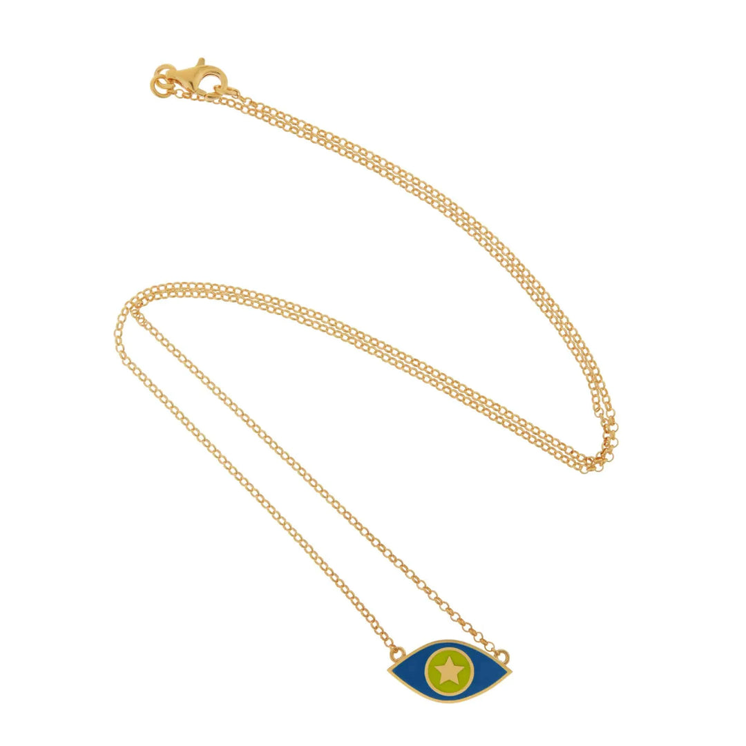 Astra Eye Necklace Blue | Eye M by Ileana Makri