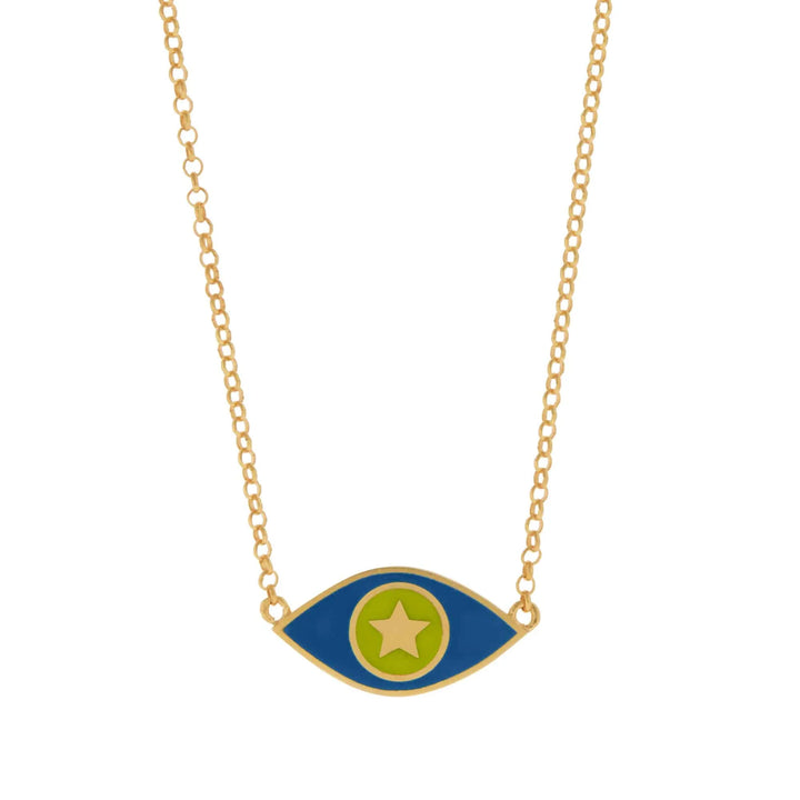 Astra Eye Necklace Blue | Eye M by Ileana Makri