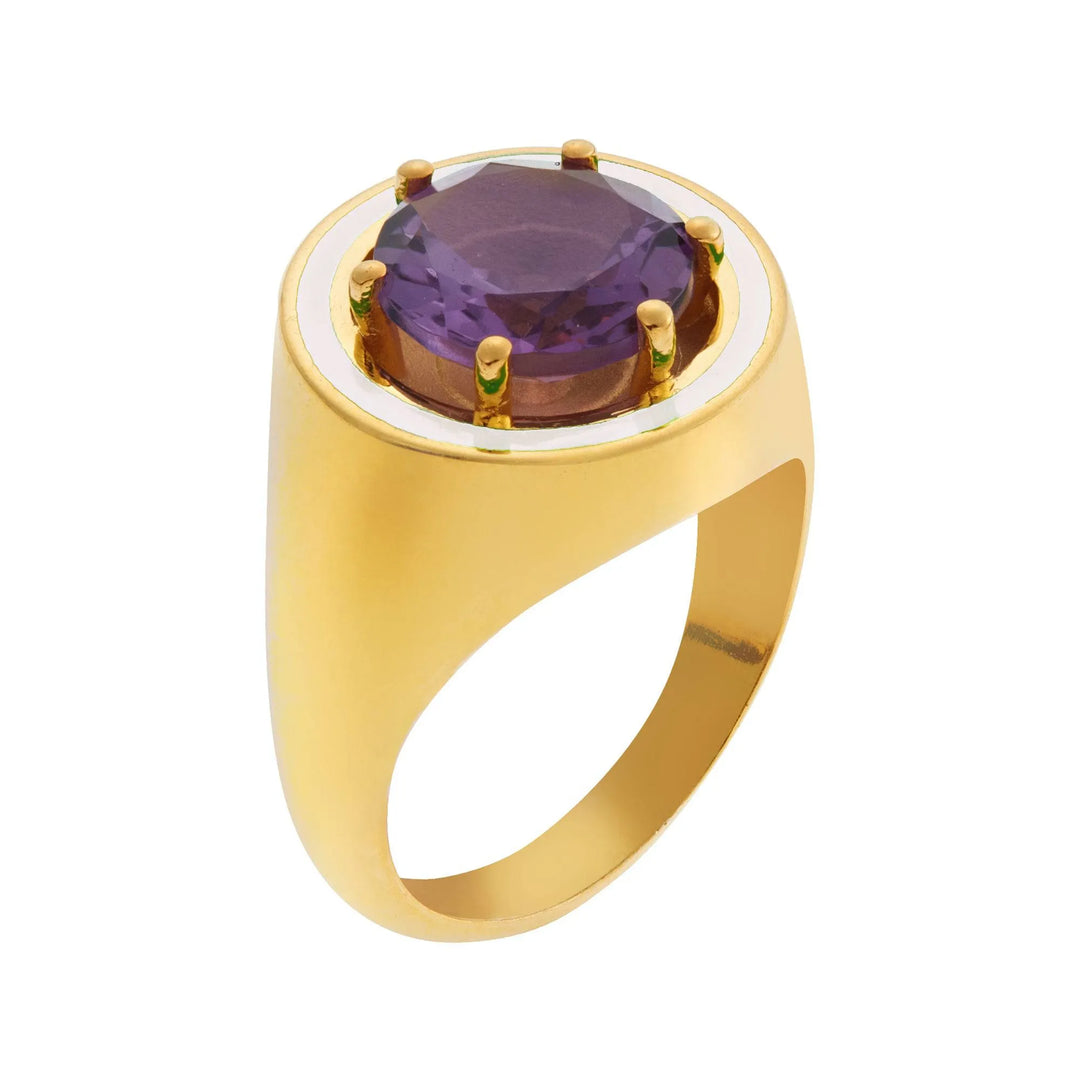 Amethyst Chevalier Ring | Eye M by Ileana Makri