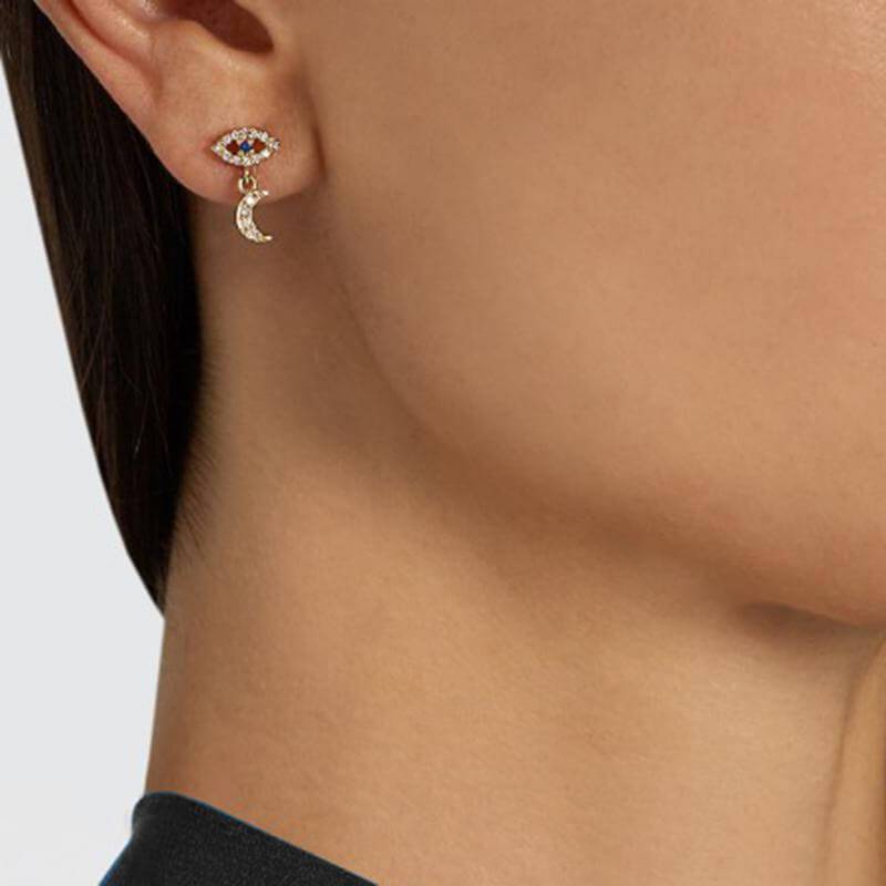 Eye Moon Star Studs - Crying Eyes - Ileana Makri