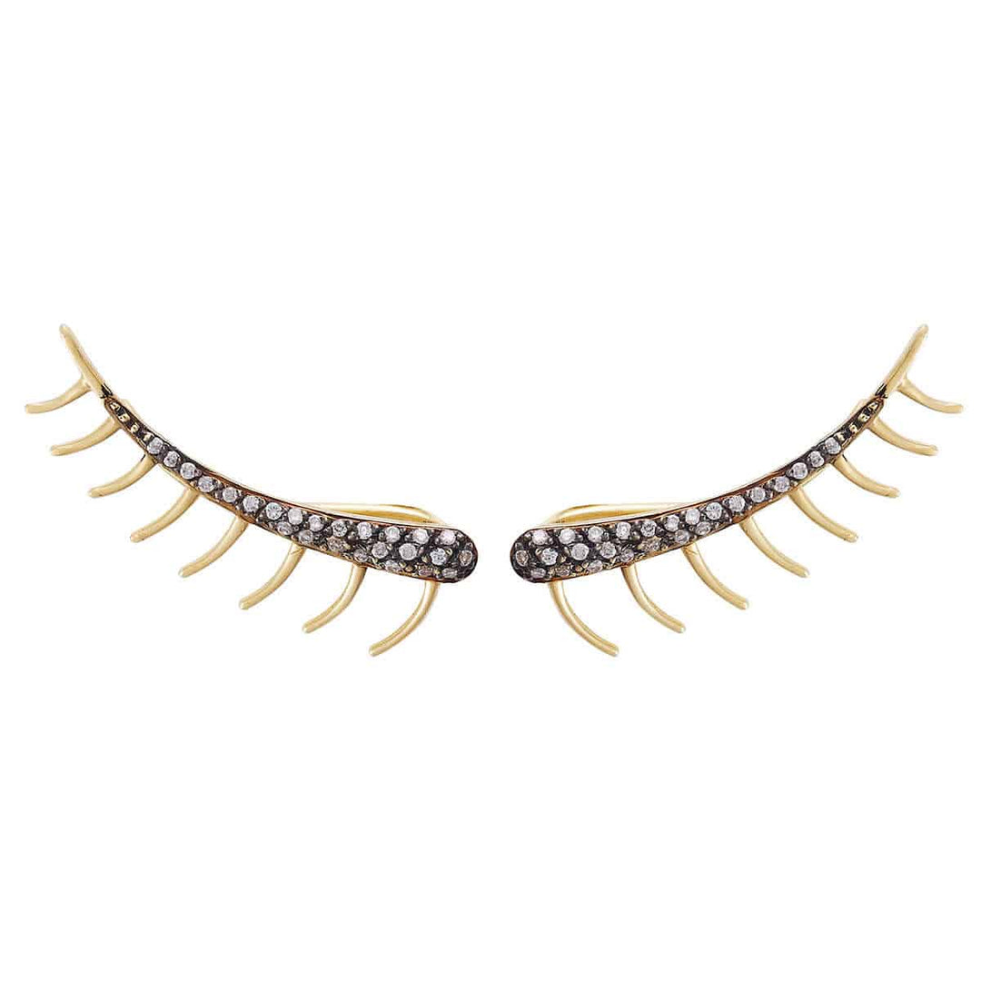 Eyelash Ear Cuff Oxs - D - Crying Eyes - Ileana Makri