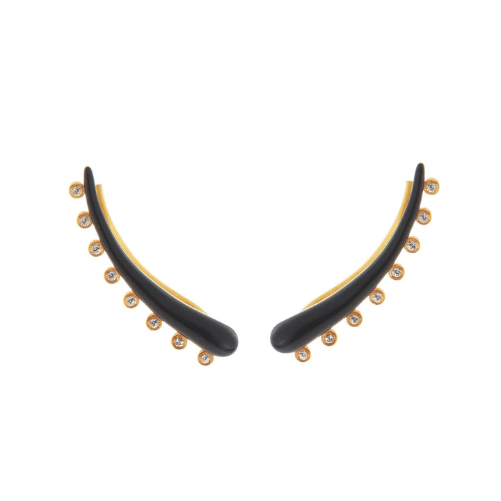 Eyeliner Ear Cuff Black - Eye M Neon Rocks - Ileana Makri