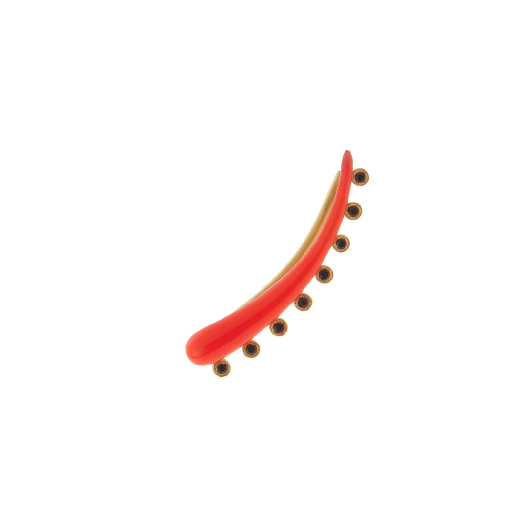 Eyeliner Ear Cuff Orange - Eye M Neon Rocks - Ileana Makri