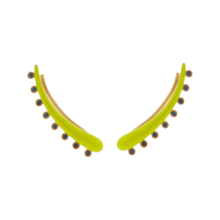 Eyeliner Ear Cuff Yellow - Eye M Neon Rocks - Ileana Makri