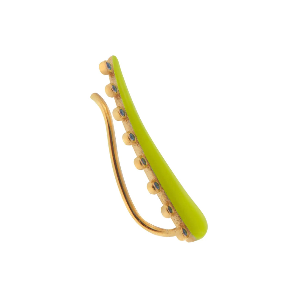 Eyeliner Ear Cuff Yellow - Eye M Neon Rocks - Ileana Makri