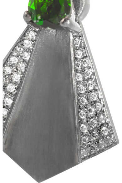 Fan Earrings D - Chrome - Deco - Ileana Makri