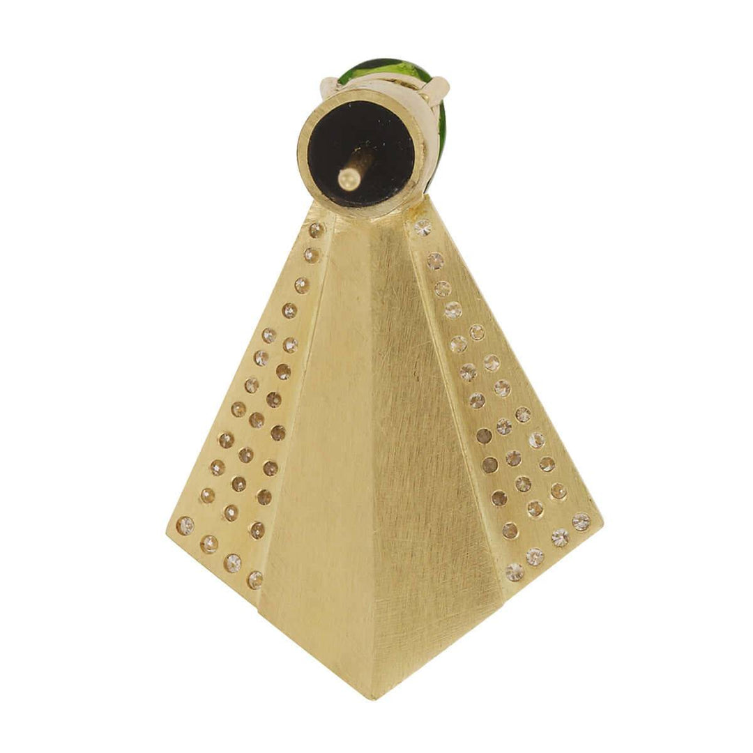 Fan Earrings D - Chrome - Deco - Ileana Makri