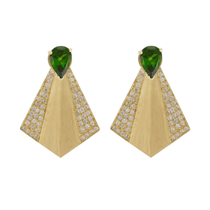 Fan Earrings D - Chrome - Deco - Ileana Makri