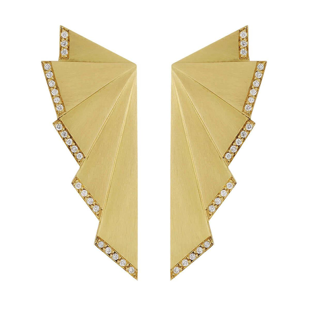 Fan Earrings D - L - Deco - Ileana Makri