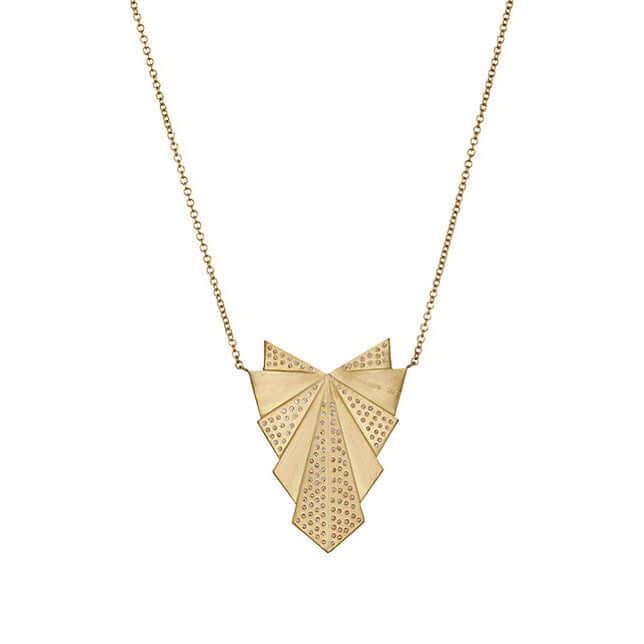 Fan Necklace Y - D - Deco - Ileana Makri
