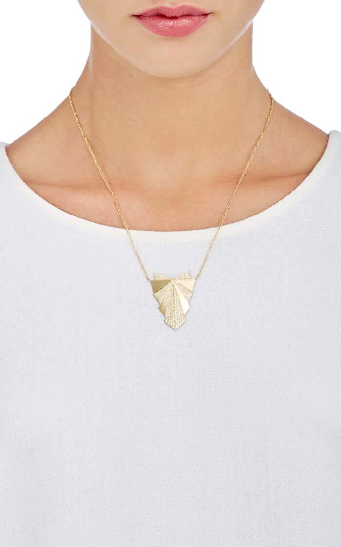 Fan Necklace Y - D - Deco - Ileana Makri