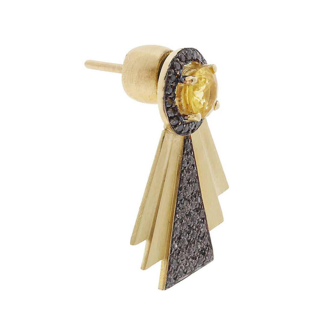 Fan Pyramid Studs Oxs - Bd - Ys - Deco - Ileana Makri