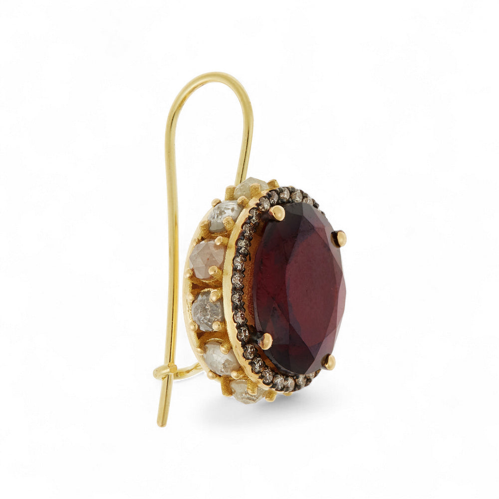 Fancy Eternity Earrings - OAK - Archive - Ileana Makri