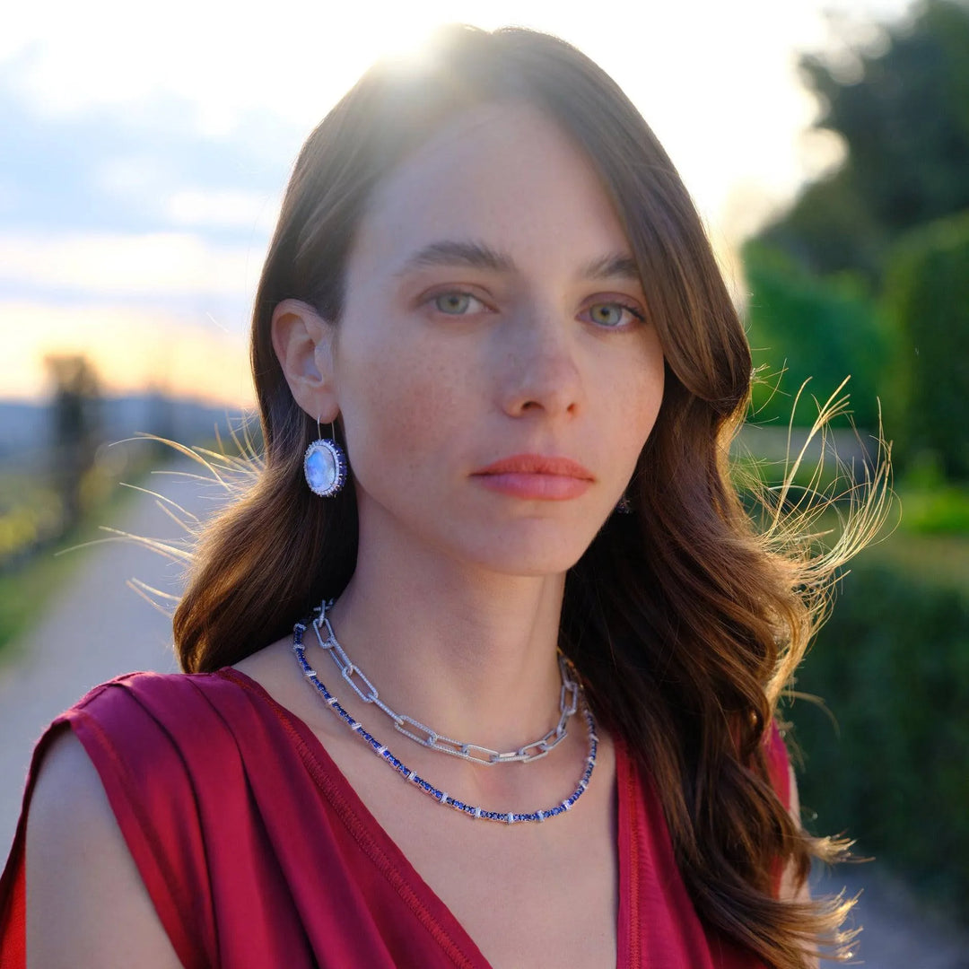 Feel Eternity Flower Earrings - Bespoke - Ileana Makri store