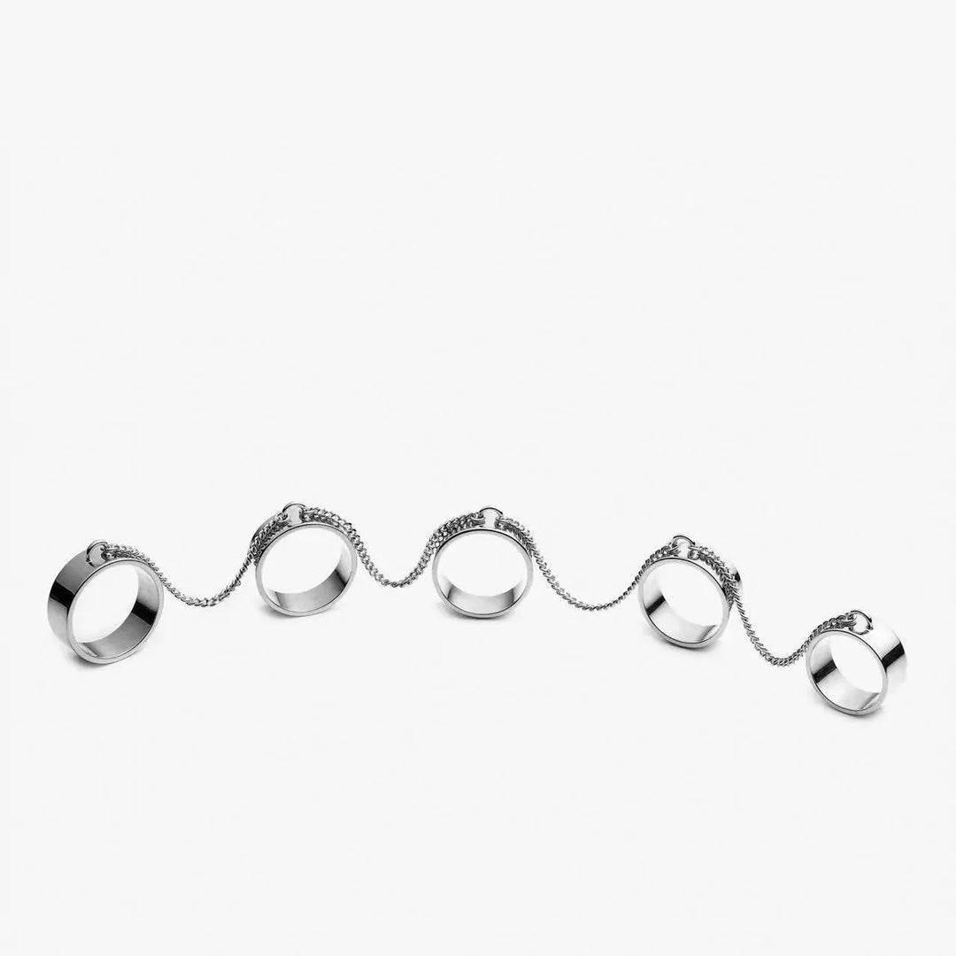 Five Finger Link Ring - Eddie Borgo - Ileana Makri store