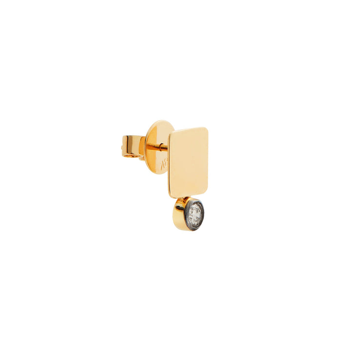 Floating Diamond Large Tile Studs - Tile - Ileana Makri