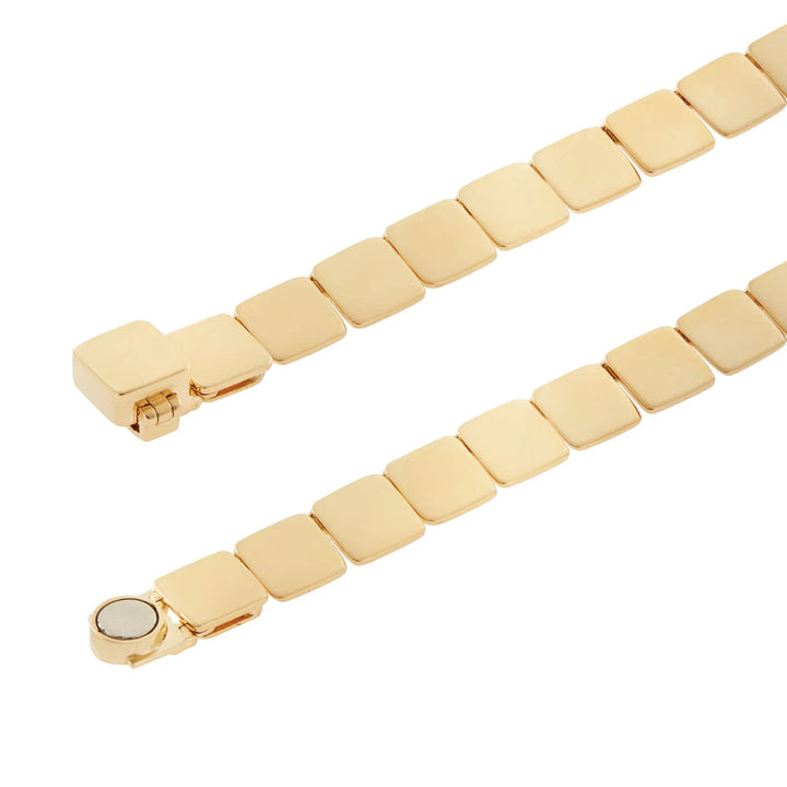 Floating Diamond Medium Tile Necklace - Tile - Ileana Makri