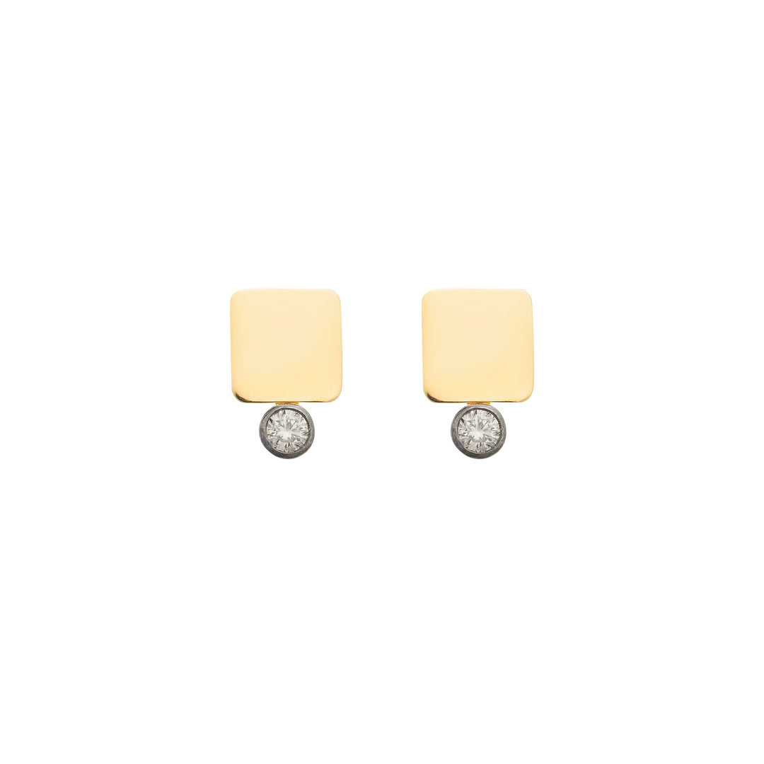 Floating Diamond Medium Tile Studs - Tile - Ileana Makri