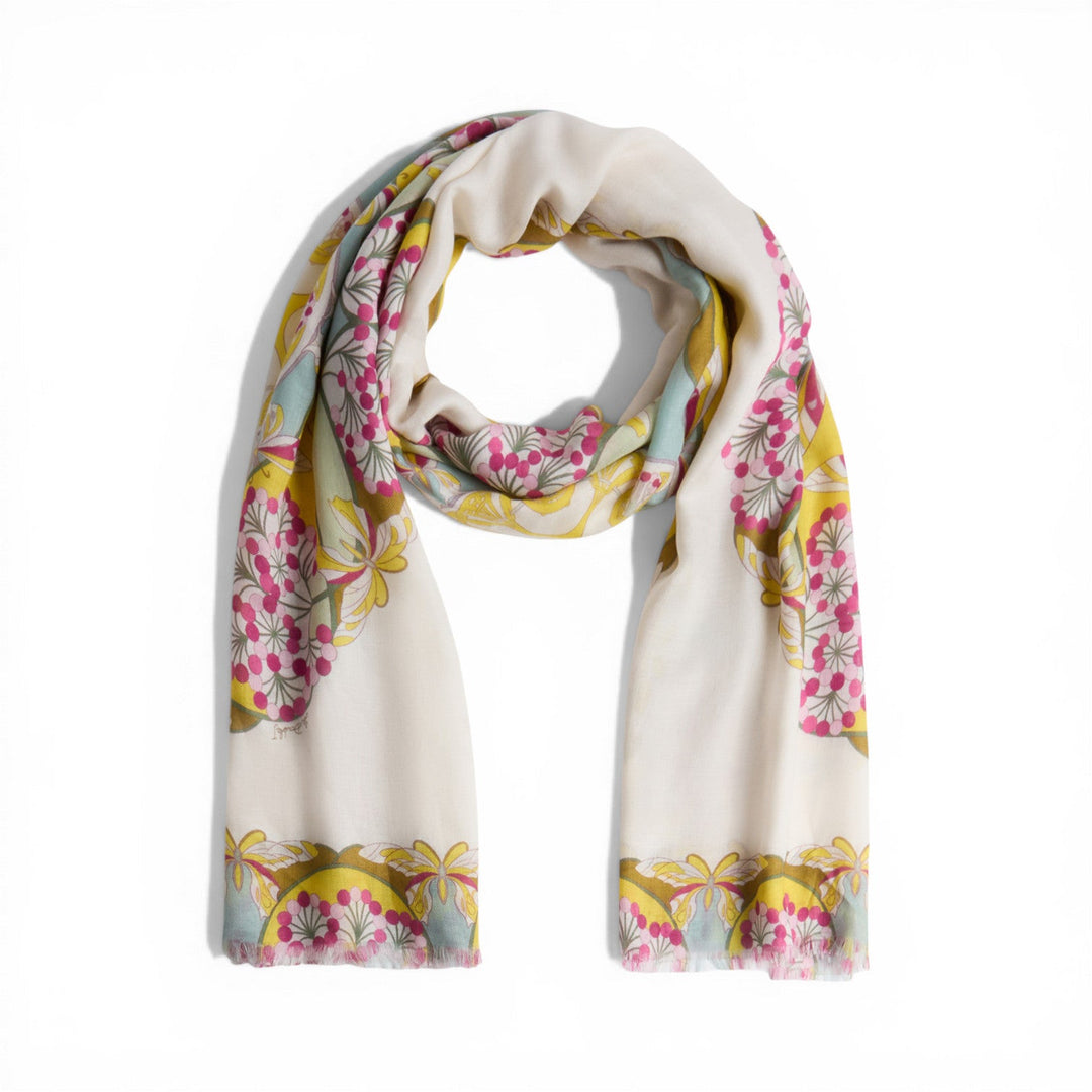 Florette Placée Fuchsia Scarf - La Double J Accessories - Ileana Makri