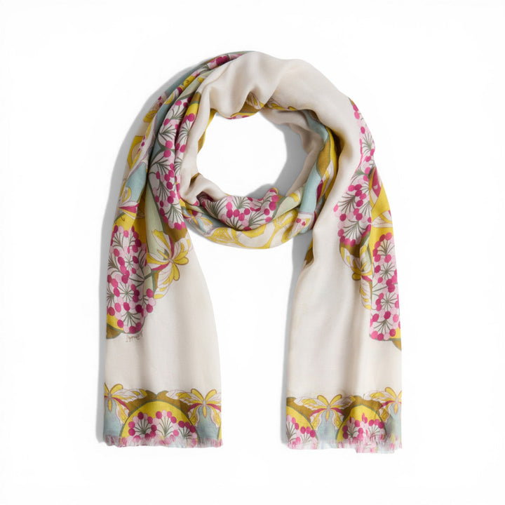 Florette Placée Fuchsia Scarf - La Double J Accessories - Ileana Makri