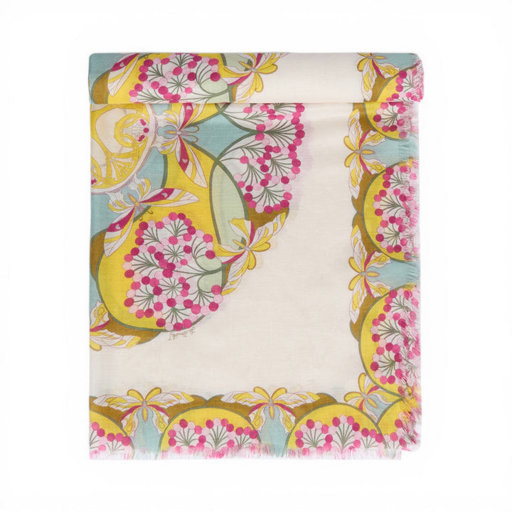 Florette Placée Fuchsia Scarf - La Double J Accessories - Ileana Makri