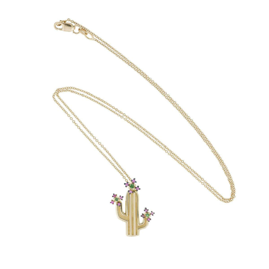 Flower Cactus Pendant - TROPICAL PARADISE - Ileana Makri