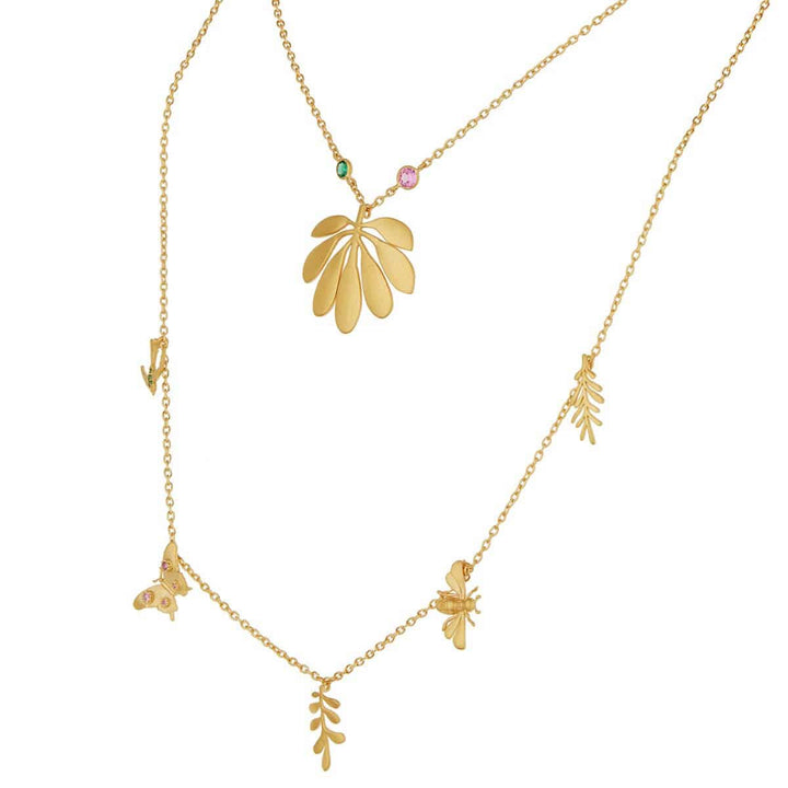 Fly Double Chain Necklace - Eye M Fly - Ileana Makri