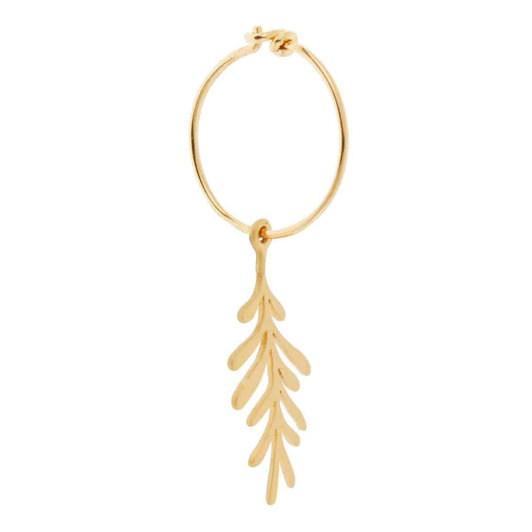 Forest Leaf Mini Hoops - Eye M Jungle - Ileana Makri