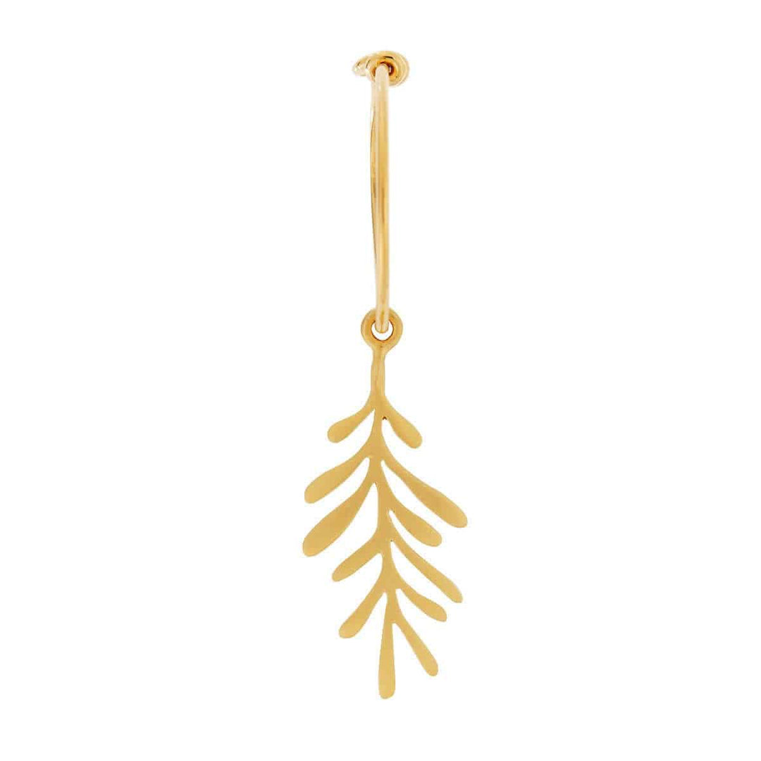 Forest Leaf Mini Hoops - Eye M Jungle - Ileana Makri