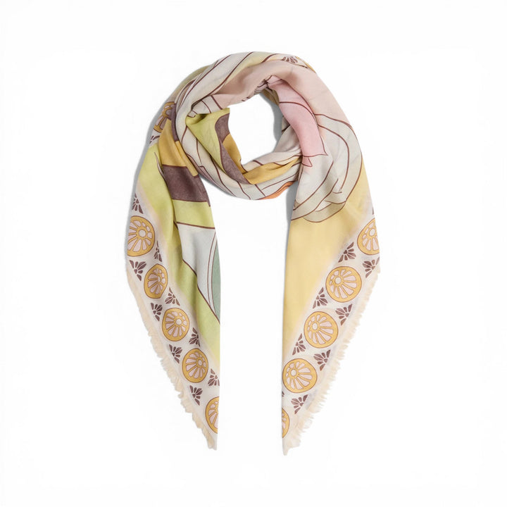 Foulard 140 Tulip Placée Pale Pink - La Double J Accessories - Ileana Makri