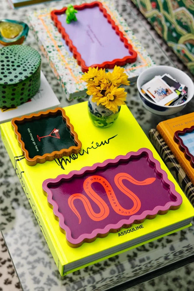 Fuck Around Lacquer Tray Medium - Furbish - Ileana Makri