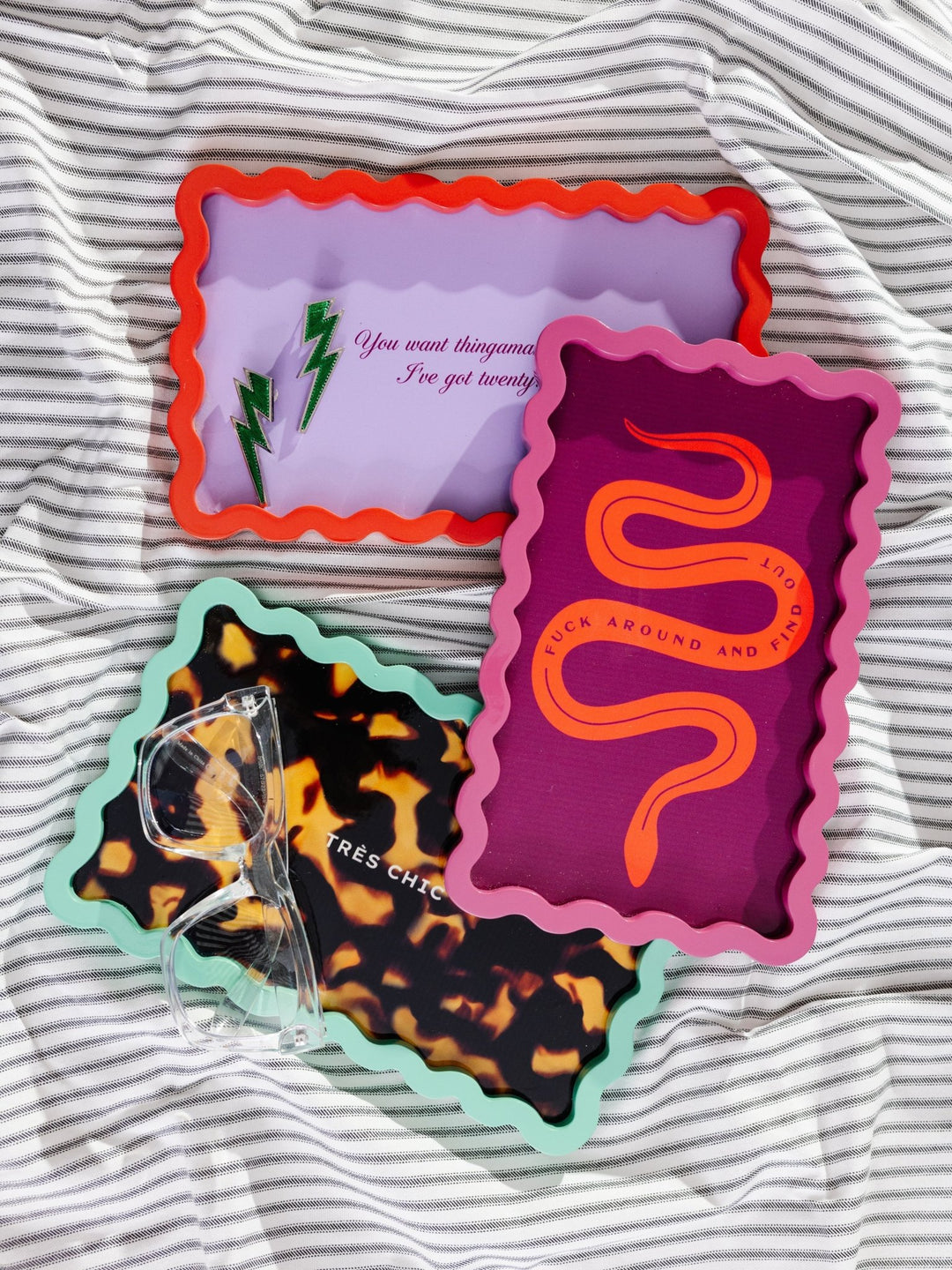 Fuck Around Lacquer Tray Medium - Furbish - Ileana Makri