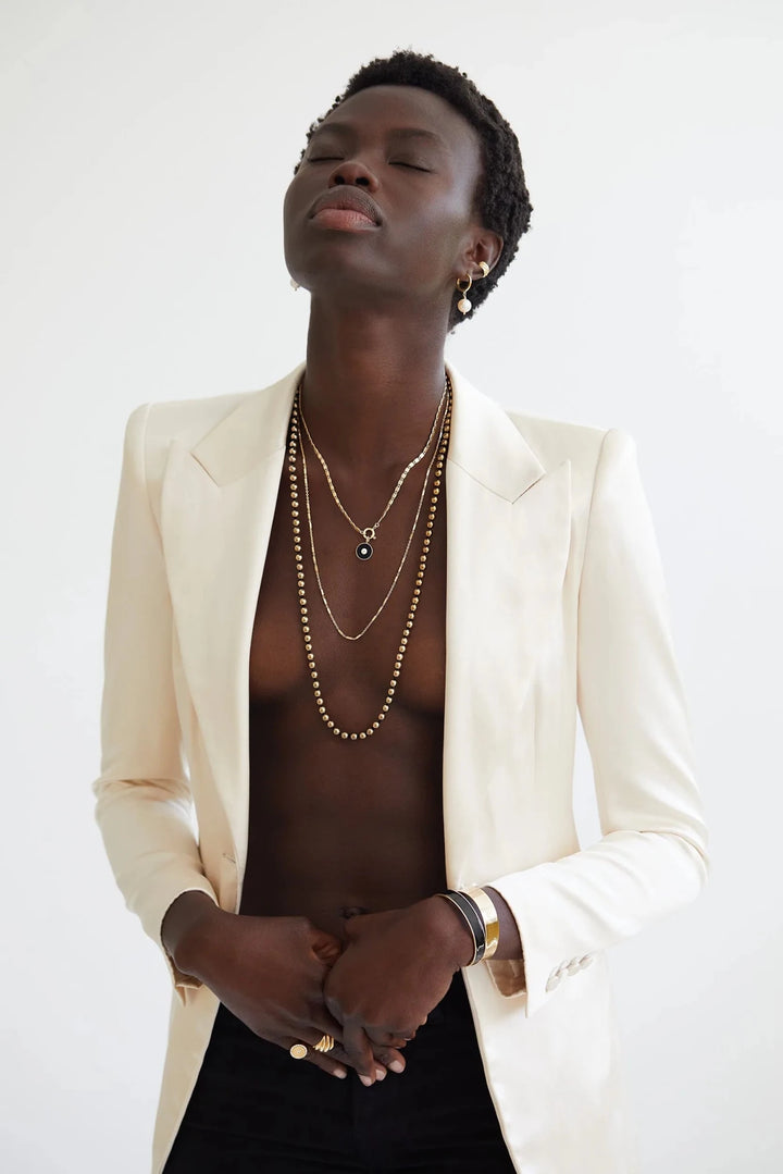 Gold Hematite Beads - Eye M Beads - Ileana Makri