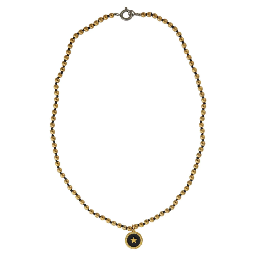 Gold Hematite Black Star - Eye M - Ileana Makri