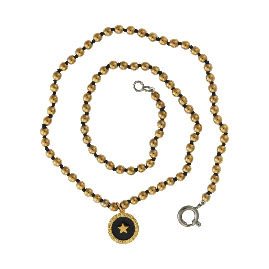 Gold Hematite Black Star - Eye M - Ileana Makri